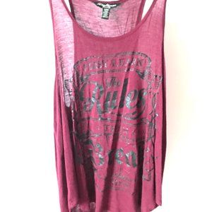 Urban Planet Burgundy Graphic Tank